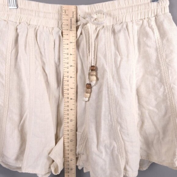 HEARTLOOM LINEN Blend Delaney Short Bisque Elastic Waist No Size Tag MEDIUM - Picture 6 of 9